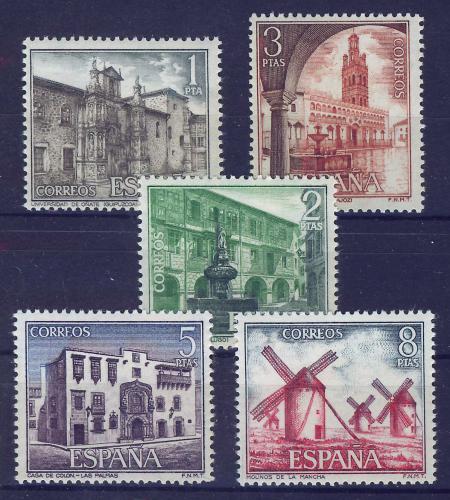Poštovní známky Španìlsko 1973 Pamìtihodnosti Mi# 2023-27