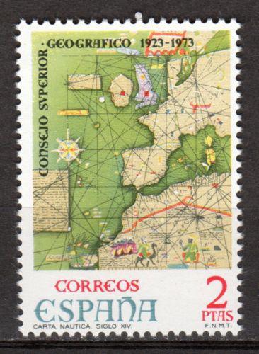 Poštovní známka Španìlsko 1974 Mapa Mi# 2067