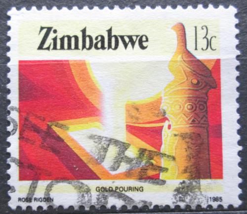 Potovn znmka Zimbabwe 1985 Odlvn zlata Mi# 316 A - zvtit obrzek
