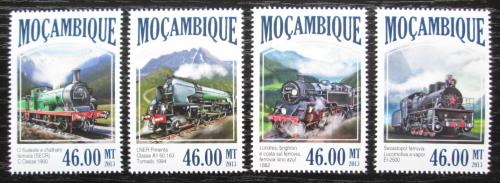 Potovn znmky Mosambik 2013 Parn lokomotivy Mi# 6992-95 Kat 11 - zvtit obrzek