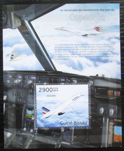 Poštovní známka Guinea-Bissau 2013 Concorde Mi# Block 1137 Kat 12€
