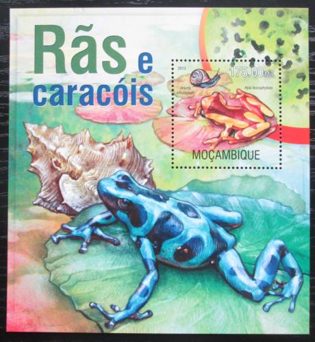 Poštovní známka Mosambik 2013 Žáby Mi# Block 771 Kat 10€