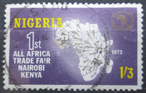 Potovn znmka Nigrie 1972 Mapa Afriky Mi# 260  - zvtit obrzek