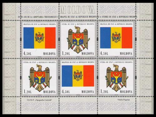 Poštovní známky Moldavsko 2010 Státní symboly Mi# 717-18 Bogen Kat 12€
