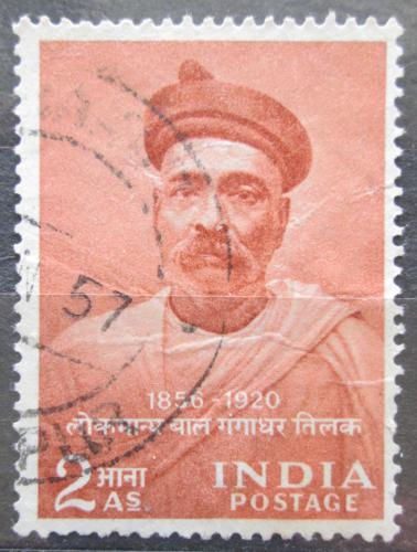 Potovn znmka Indie 1956 Bal Cangadkar Tilak, politik Mi# 258
