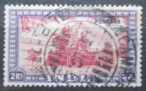 Potovn znmka Indie 1949 erven pevnost Mi# 203