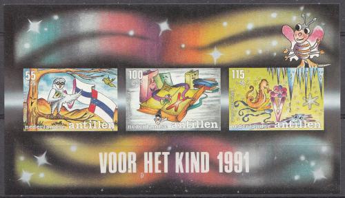 Poštovní známky Nizozemské Antily 1991 Hrající si dìti Mi# Block 37 Kat 7€