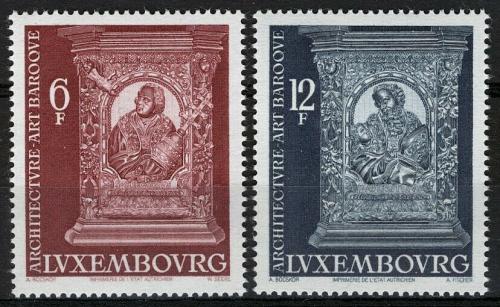 Poštovní známky Lucembursko 1977 Barokní architektura Mi# 952-53