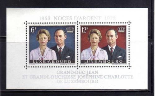 Poštovní známky Lucembursko 1978 Královský pár Mi# Block 11