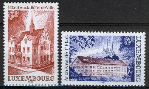 Poštovní známky Lucembursko 1980 Architektura Mi# 1007-08