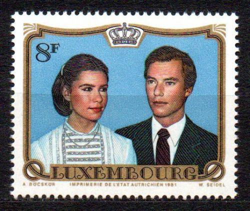 Poštovní známka Lucembursko 1981 Vévodský pár Mi# 1036