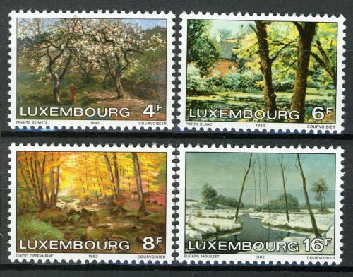 Poštovní známky Lucembursko 1982 Krajinomalby Mi# 1046-49
