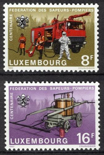 Poštovní známky Lucembursko 1983 Hasièi Mi# 1068-69