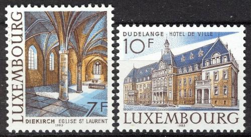 Poštovní známky Lucembursko 1983 Architektura Mi# 1081-82