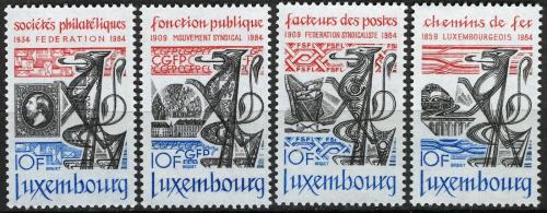 Poštovní známky Lucembursko 1984 Výroèí Mi# 1091-94
