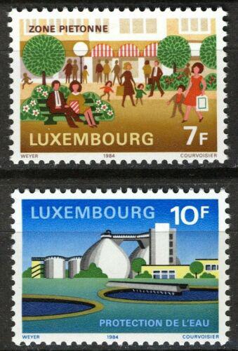 Poštovní známky Lucembursko 1984 Ochrana životního prostøedí Mi# 1095-96