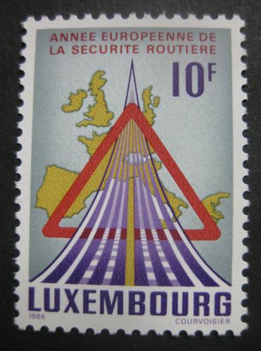 Poštovní známka Lucembursko 1986 Bezpeènost silnièního provozu Mi# 1162