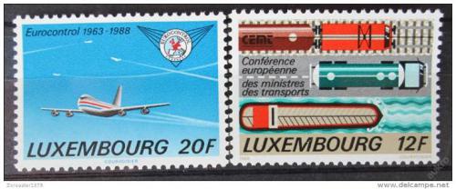 Poštovní známky Lucembursko 1988 Doprava Mi# 1194-95