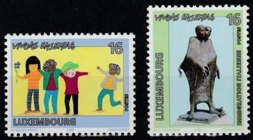 Poštovní známky Lucembursko 1996 Spoleèný život Mi# 1398-99