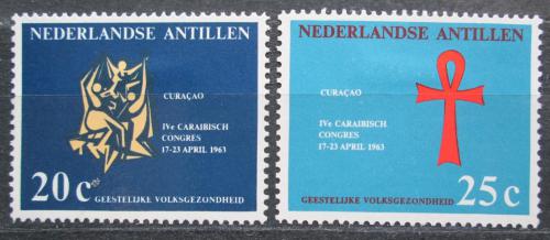 Potovn znmky Nizozemsk Antily 1963 Zdravotnick kongres Mi# 128-29 - zvtit obrzek