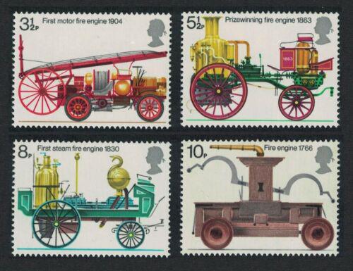 Poštovní známky Velká Británie 1974 Hasièská technika Mi# 646-49