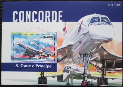 Poštovní známka Svatý Tomáš 2015 Concorde Mi# Block 1125 Kat 10€