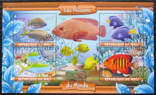 Poštovní známky Mali 2020 Ryby Mi# N/N