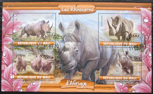 Poštovní známky Mali 2020 Nosorožci Mi# N/N