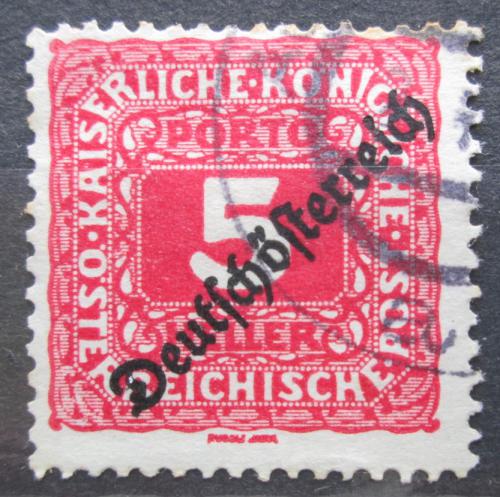 Poštovní známka Rakousko 1919 Doplatní pøetisk Mi# 64