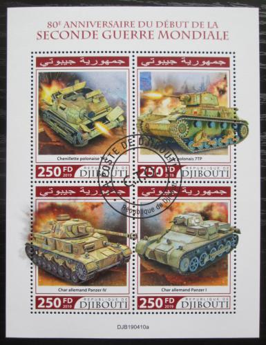 Poštovní známky Džibutsko 2019 Tanky Mi# 3121-24 Kat 10.50€