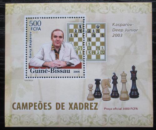 Potovn znmka Guinea-Bissau 2006 Garri Kasparov DELUXE Mi# 3451 Block