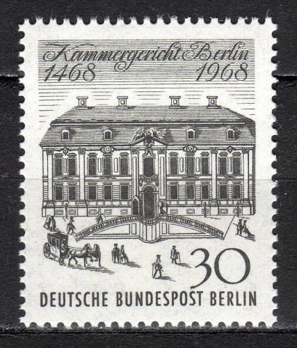 Poštovní známka Západní Berlín 1968 Nejvyšší soud Mi# 320