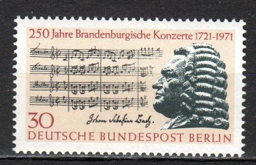 Poštovní známka Západní Berlín 1971 Johann Sebastian Bach Mi# 392
