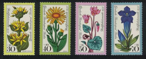 Poštovní známky Západní Berlín 1975 Alpské kvìtiny Mi# 510-13