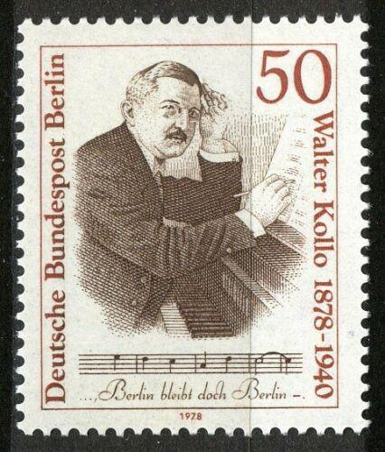 Poštovní známka Západní Berlín 1978 Walter Kollo, skladatel operet Mi# 561