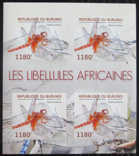 Potovn znmky Burundi 2012 Vka, Trithemis arteriosa neperf. Mi# 2773 B Bogen