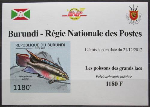 Poštovní známka Burundi 2012 Pestøenec èervený DELUXE Mi# 2778 B Block
