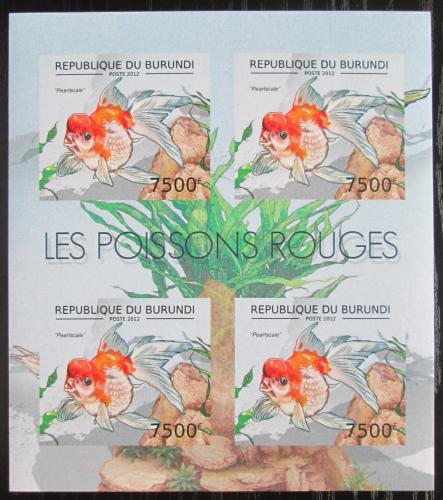 Poštovní známky Burundi 2012 Pearlscale neperf. Mi# 2787 B Bogen