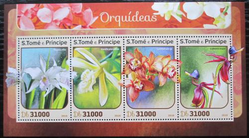 Poštovní známky Svatý Tomáš 2016 Orchideje Mi# 6826-29 Kat 12€