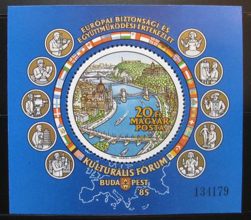 Poštovní známka Maïarsko 1985 Budapeš� Mi# Block 180