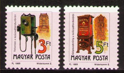 Poštovní známky Maïarsko 1990 Poštovní služby Mi# 4067-68