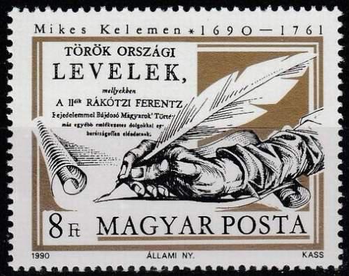 Poštovní známka Maïarsko 1990 Psací brko Mi# 4094