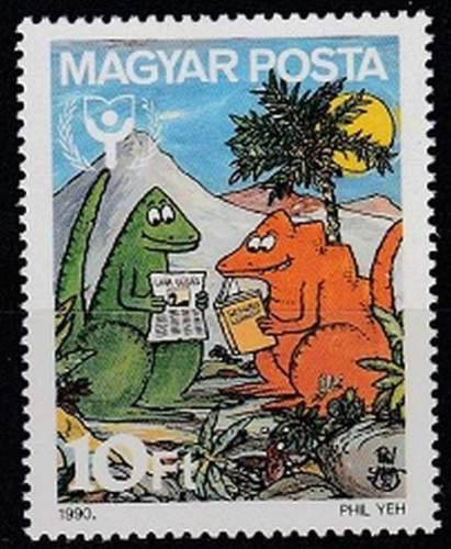 Poštovní známka Maïarsko 1990 Dinosauøi Mi# 4116