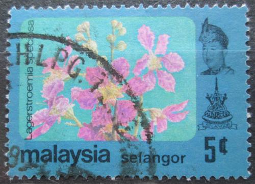 Poštovní známka Malajsie, Selangor 1979 Kvìtiny Mi# 114 