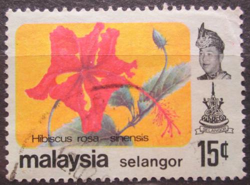 Poštovní známka Malajsie, Selangor 1979 Kvìtiny Mi# 116