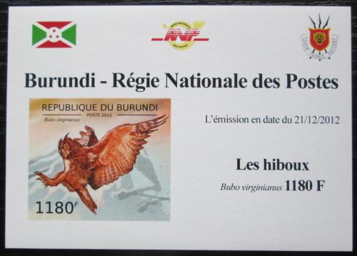 Potovn znmka Burundi 2012 Vr virginsk neperf. DELUXE Mi# 2808 B Block