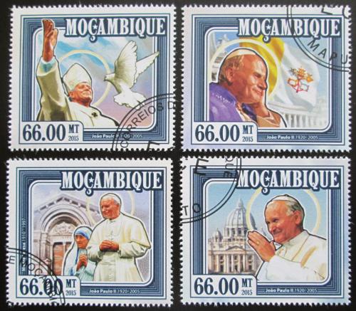 Potovn znmky Mosambik 2015 Pape Jan Pavel II. Mi# 7770-73 Kat 15 - zvtit obrzek