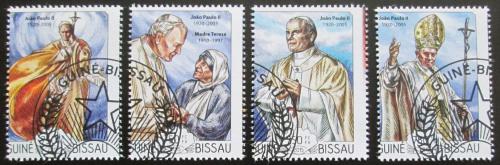 Potovn znmky Guinea-Bissau 2015 Pape Jan Pavel II. Mi# 7678-81 Kat 12