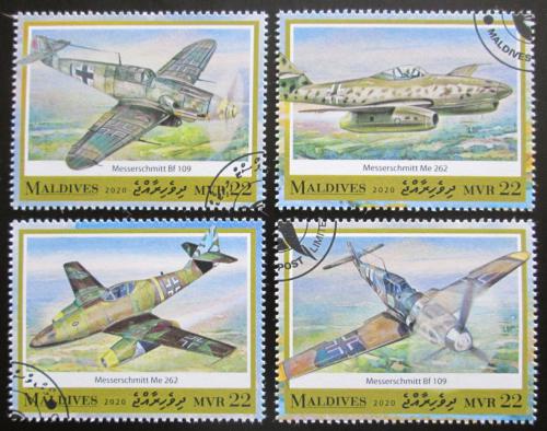 Poštovní známky Maledivy 2020 Letadla 2. svìtové války Mi# 8950-53 Kat 11€