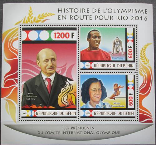 Poštovní známky Benin 2015 LOH Rio de Janeiro Mi# N/N